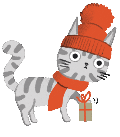 Cecile Bonbon Cecilebonbon Noel Cat Chats Chat Chats Gato Gatos Gifs Cadeau Sticker For Ios Android Giphy