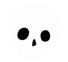 Halloween Skull Sticker
