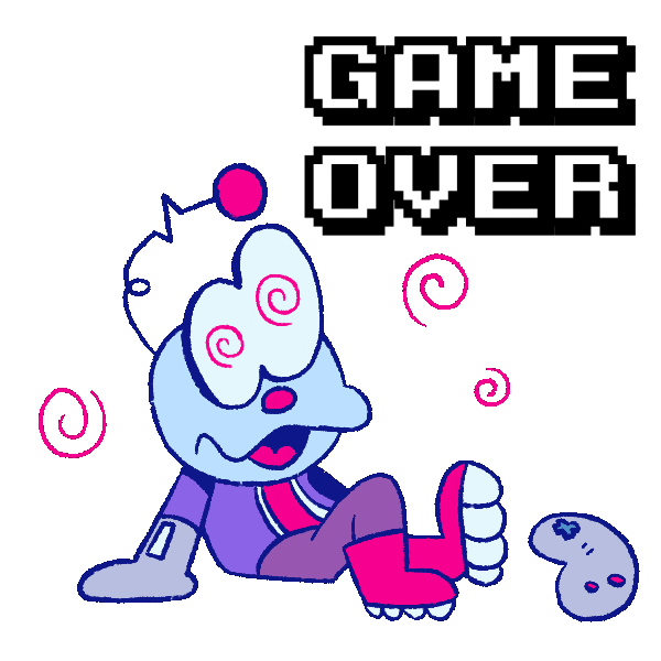 Game Over Sticker for iOS & Android