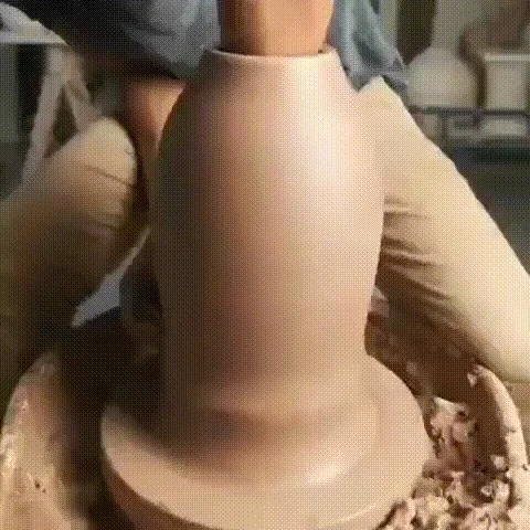 satisfying pot potter clay pottery GIF