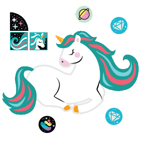 Unicorn Dots Sticker by LEGO