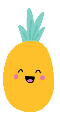 Happy Pineapple Sticker by Nutmeg and Arlo for iOS & Android | GIPHY