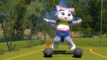 Sport Happy Cat GIF by 44 Cats