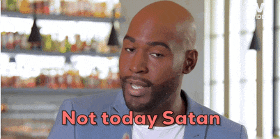 Satan Not Today GIF by TV Guide