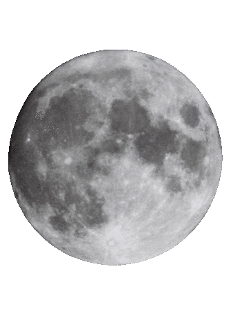 Full Moon Sticker Sticker