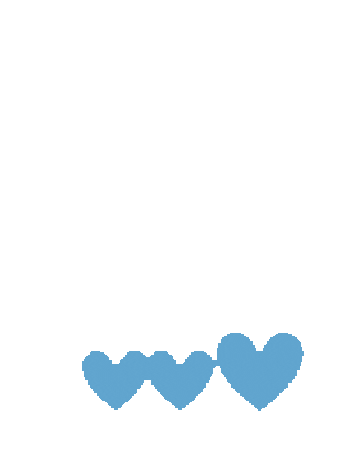 Heart Blue Sticker