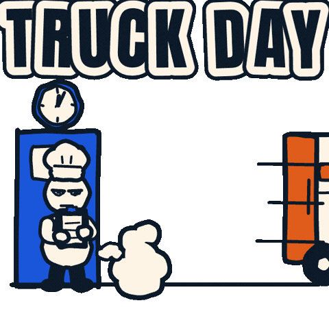 Food Delivery Receiving Sticker by ClearCOGS