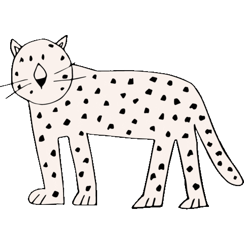 Leopard Luipaard Sticker by Van Faya
