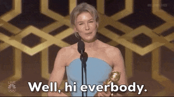 Renee Zellweger Hi Everybody GIF by Golden Globes