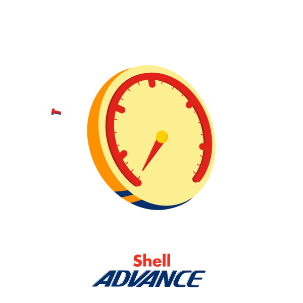 Shell-Advance Moto Sticker by Leandro Mello
