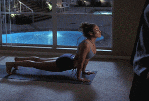 yoga working out GIF