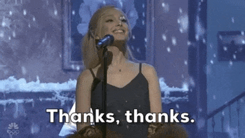 Ariana Grande Thank You GIF by Saturday Night Live