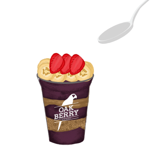Banana Healthyfood Sticker by Oakberry Acai Bowls Qatar