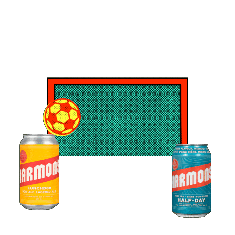 Soccer Goal Sticker by Harmon's Non-Alc Craft Beer