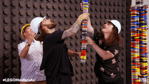 Channel 9 Reaction GIF by LEGO Masters Australia (GIF Image)