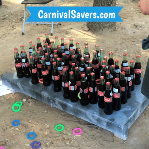 CarnivalSavers carnival savers carnivalsaverscom soda ring toss carnival games cane rack rings GIF