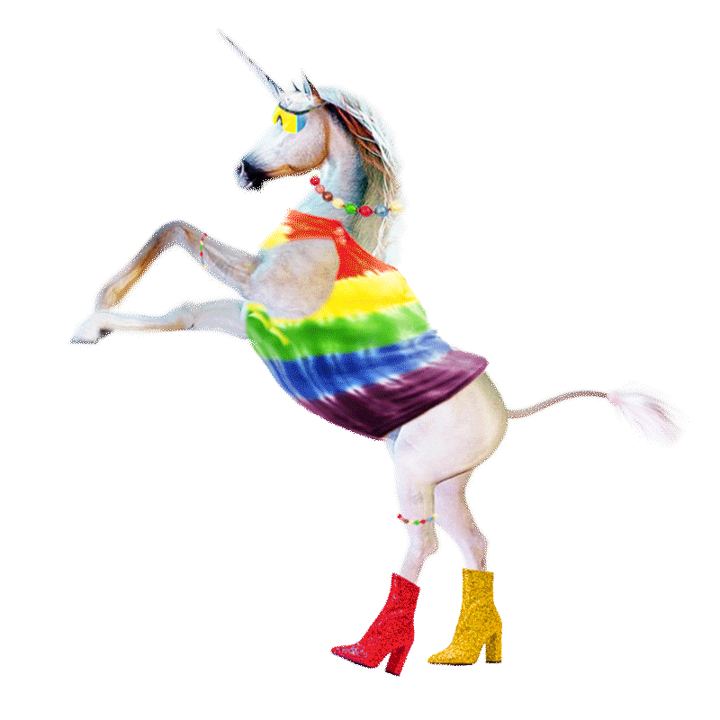 unicorn gay pride gif