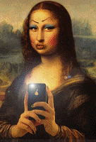 Mona Lisa Art GIF by Jean Scuderi