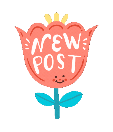 Flower New Post Sticker
