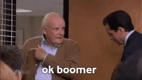The Office Boomer GIF by MOODMAN - Find & Share on GIPHY