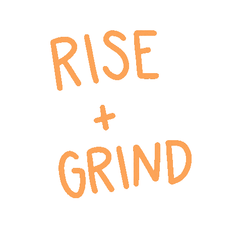 Rise And Grind Sticker by Rise Cycle Co for iOS & Android | GIPHY