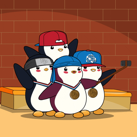 Friends Instagram GIF by Pudgy Penguins
