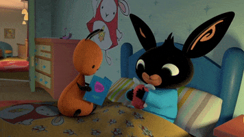 Read Grown-Ups GIF by Bing Bunny