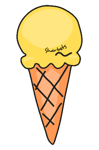 Happy Ice Cream Sticker by Sharbets