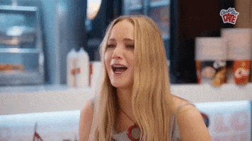 Jennifer Lawrence Laughing GIF by Chicken Shop Date