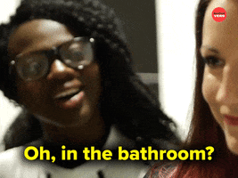 In The Bathroom GIF by BuzzFeed
