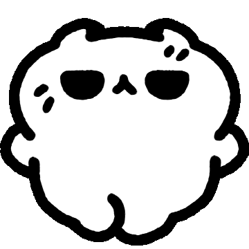 Cat Sticker by MYAOWL