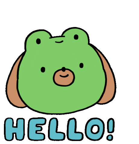 Dog Hello Sticker by Timothy Winchester