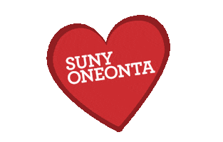 Red Dragons Love Sticker by SUNY Oneonta