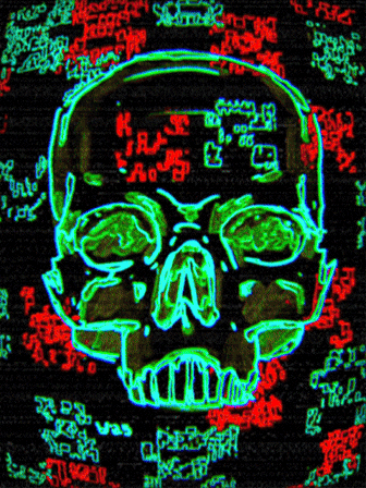 Mental Health Skull GIF by Stoner Stick People