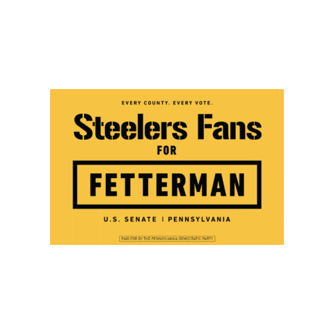 Football Pittsburgh Sticker by John Fetterman