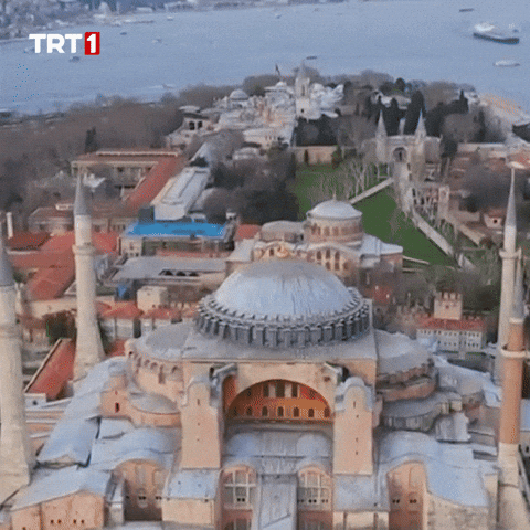 Hagia Sophia Drone GIF by TRT