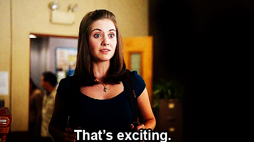 Excited Alison Brie GIF