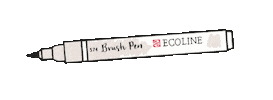 Lettering Watercolour Sticker by ecolinedeutschland