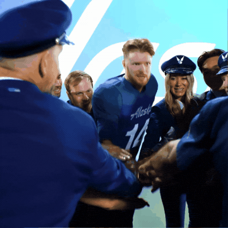 Play To Win Sam Darnold GIF by Alaska Airlines