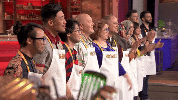 family food fight clapping GIF by ABC Network