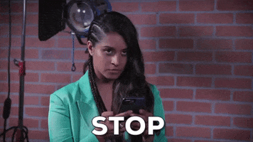 Lilly Singh Stop GIF by A Little Late With Lilly Singh