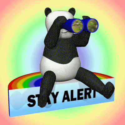 dotdave panda nhs stay alert nhsrainbow GIF