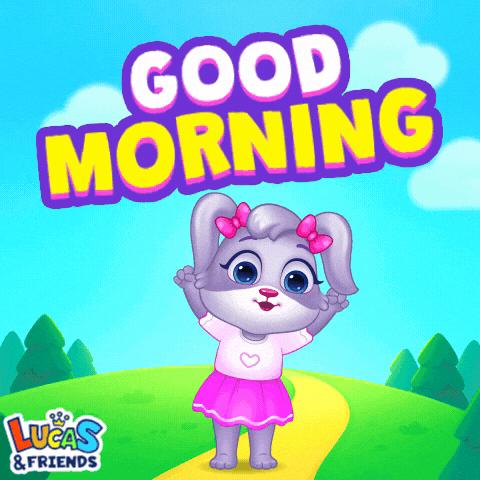 Good Morning Love GIF by Lucas and Friends by RV AppStudios