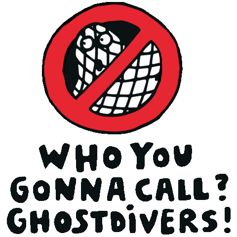 Ghost Diving Sticker by Bracenet