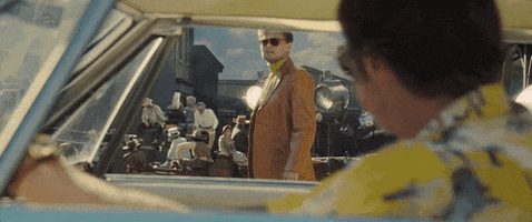 leonardo dicaprio finger gun GIF by Once Upon A Time In Hollywood