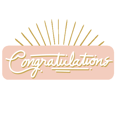 Congratulations Sticker by Angel Rivera