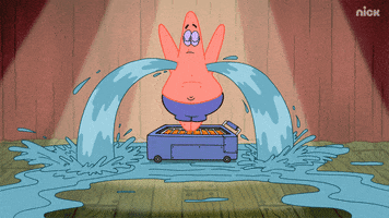 Sweating Patrick Star GIF by SpongeBob SquarePants