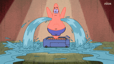 Sweating Patrick Star GIF by SpongeBob SquarePants