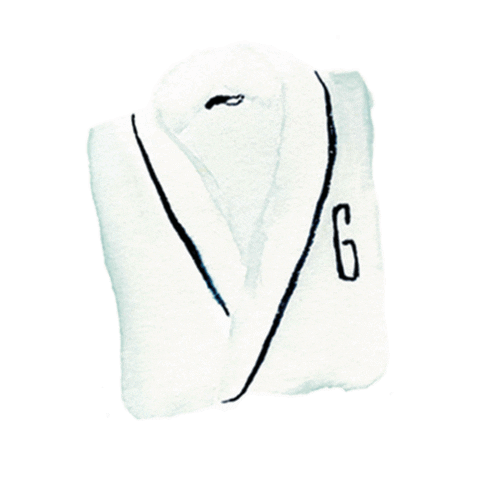 Robe Monogram Sticker by Weezie Towels