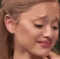 Sad Ariana Grande GIF